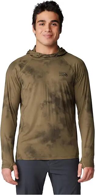 Mountain Hardwear Crater Lake Hoody (Raw Clay Clouds Dye Print) Men's Clothing Cover