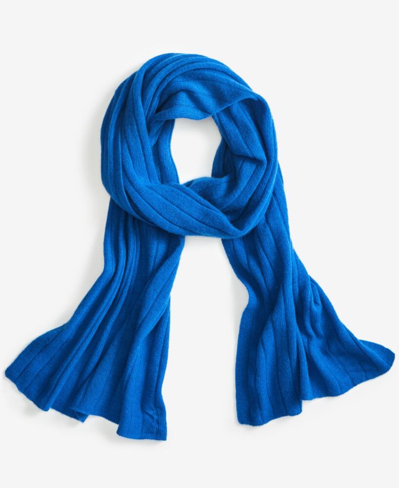 Charter Club Ribbed 100% Cashmere Scarf, Created for Macy's - Bright Marine Cover