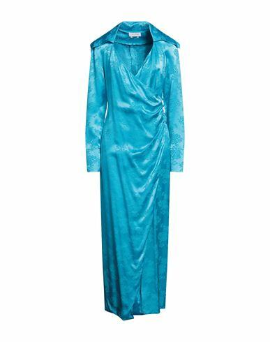 Cinqrue Woman Maxi dress Azure Acrylic, Viscose Cover