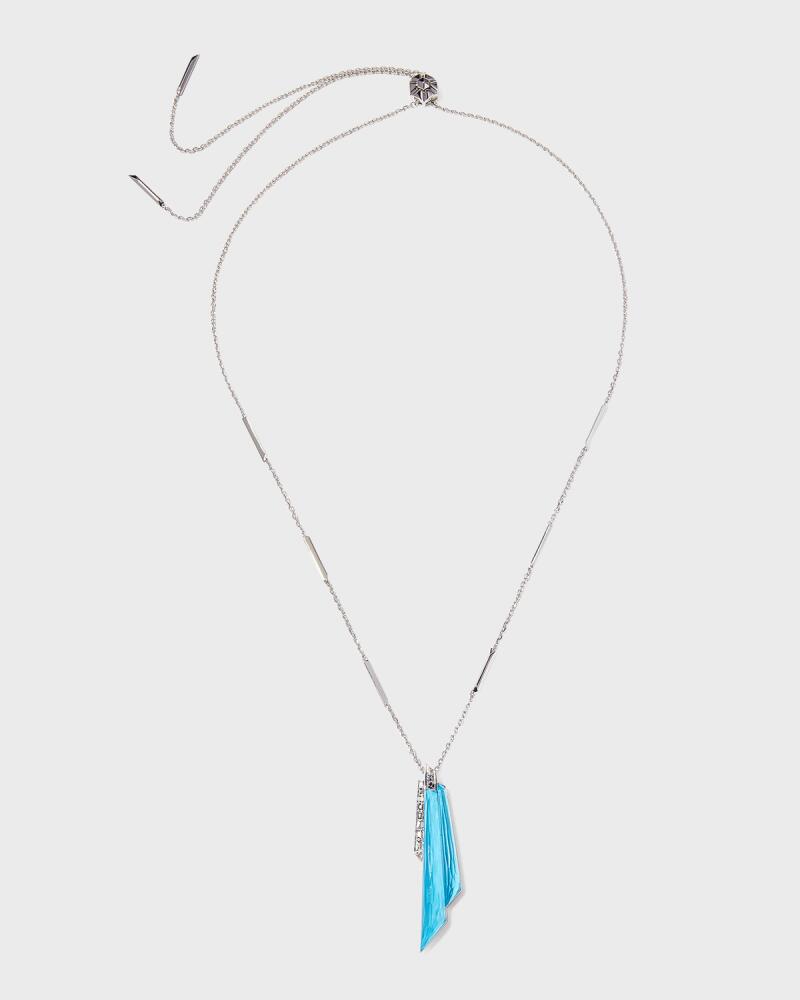 Stephen Webster Shard Pendant Necklace with Turquoise Clear Quartz Cover