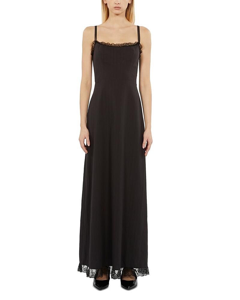 The Kooples Lace Trim Maxi Dress Cover