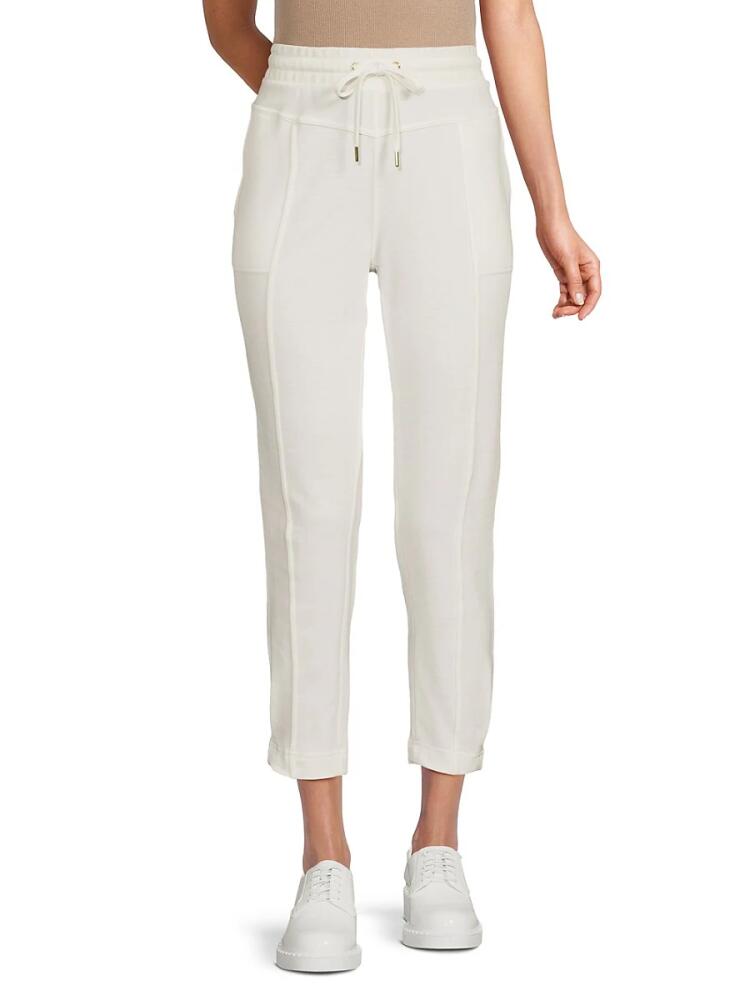 Nanette Lepore Women's Seamed Ankle Drawstring Pants - Snow White Cover