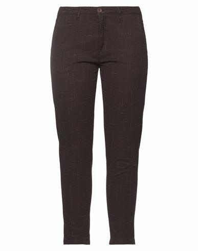 Barba Napoli Woman Pants Deep purple Cotton, Elastane Cover