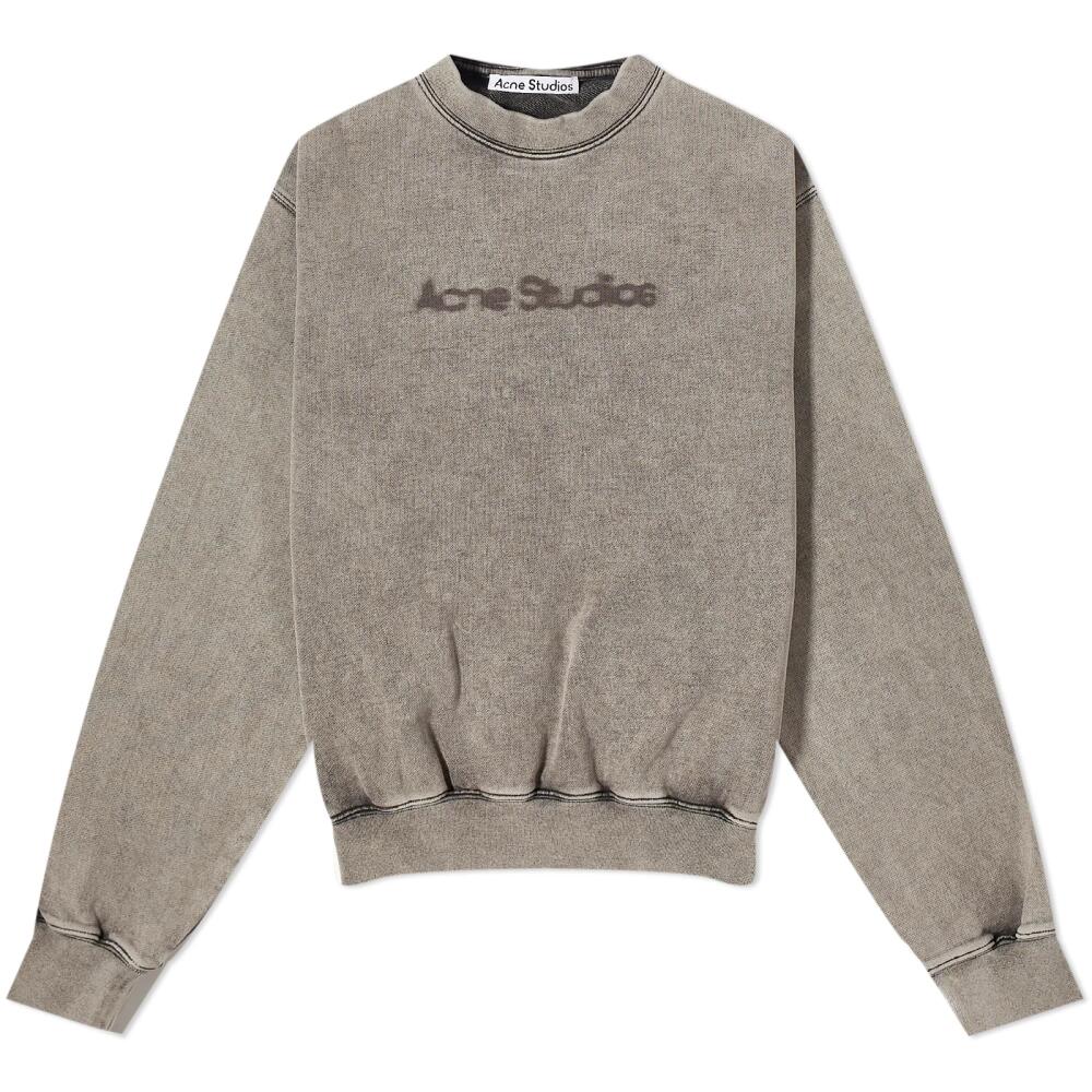 Acne Studios Women's Logo Crew Sweat in Faded Grey Cover