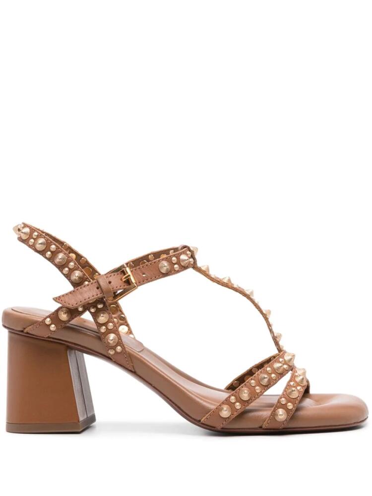 Ash Janice 75mm leather sandals - Neutrals Cover