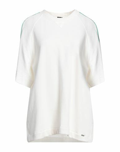 Kiton Woman T-shirt Ivory Cotton, Polyester, Cashmere Cover