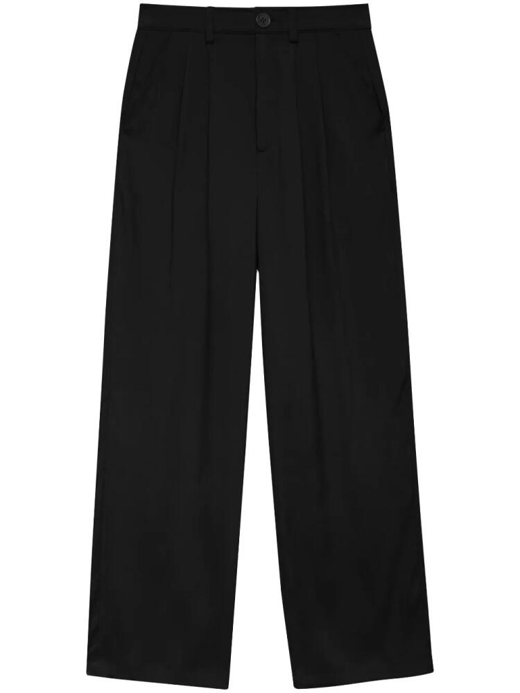 ANINE BING Carrie straight-leg tailored trousers - Black Cover