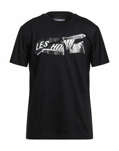 Les Hommes Man T-shirt Black Cotton Cover