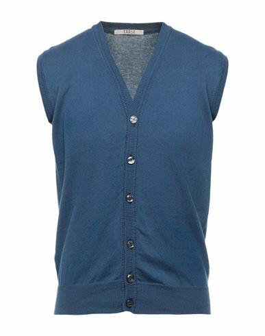 Tsd12 Man Cardigan Pastel blue Cotton Cover