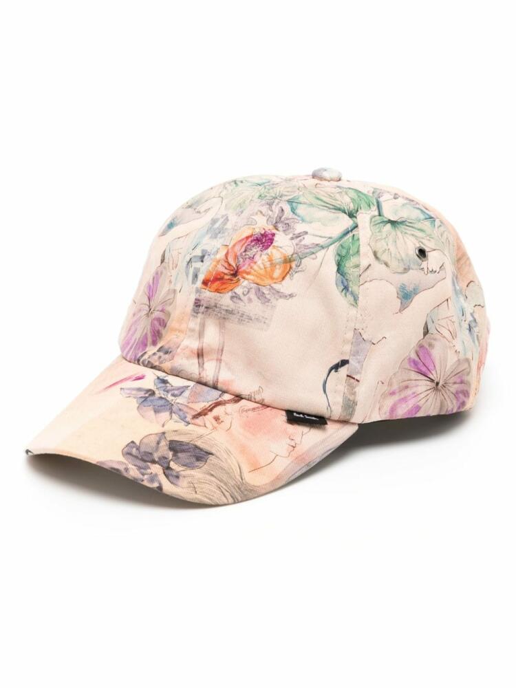 Paul Smith graphic-print cotton cap - Neutrals Cover