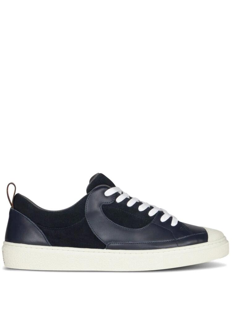 ETRO panelled leather sneakers - Blue Cover