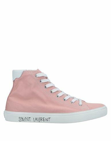 Saint Laurent Woman Sneakers Light pink Soft Leather, Textile fibers Cover