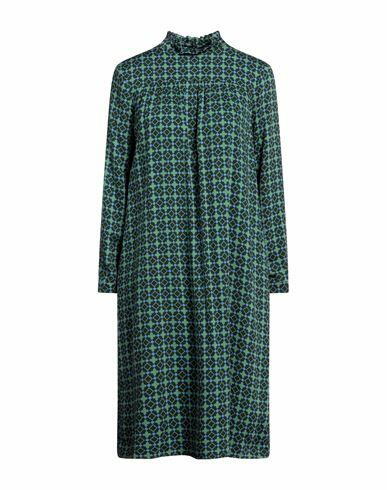 Niū Woman Midi dress Dark green Viscose Cover