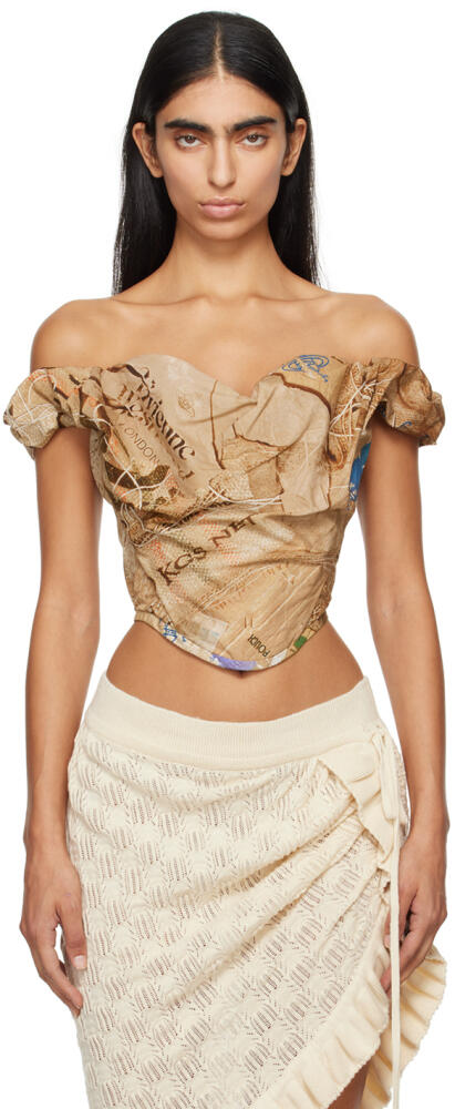 Vivienne Westwood Beige Sunday Corset Top Cover