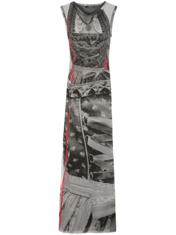 Ottolinger mesh maxi dress - Grey Cover