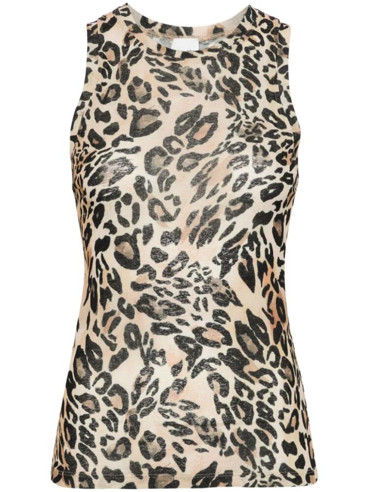 Nanushka Anneke leopard-print tank top - Black Cover