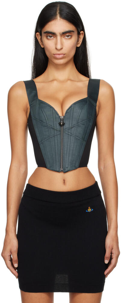 Vivienne Westwood Gray Classic Corset Top Cover