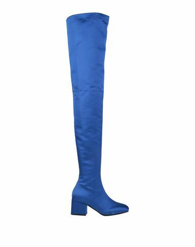 Marni Woman Boot Bright blue Textile fibers Cover