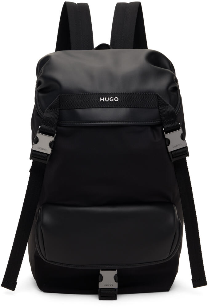 Hugo Black Sateen Backpack Cover