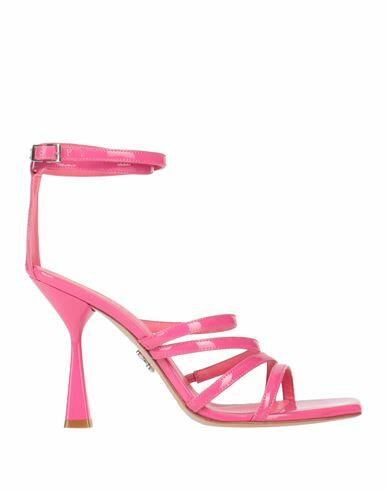 Sergio Levantesi Woman Sandals Fuchsia Soft Leather Cover