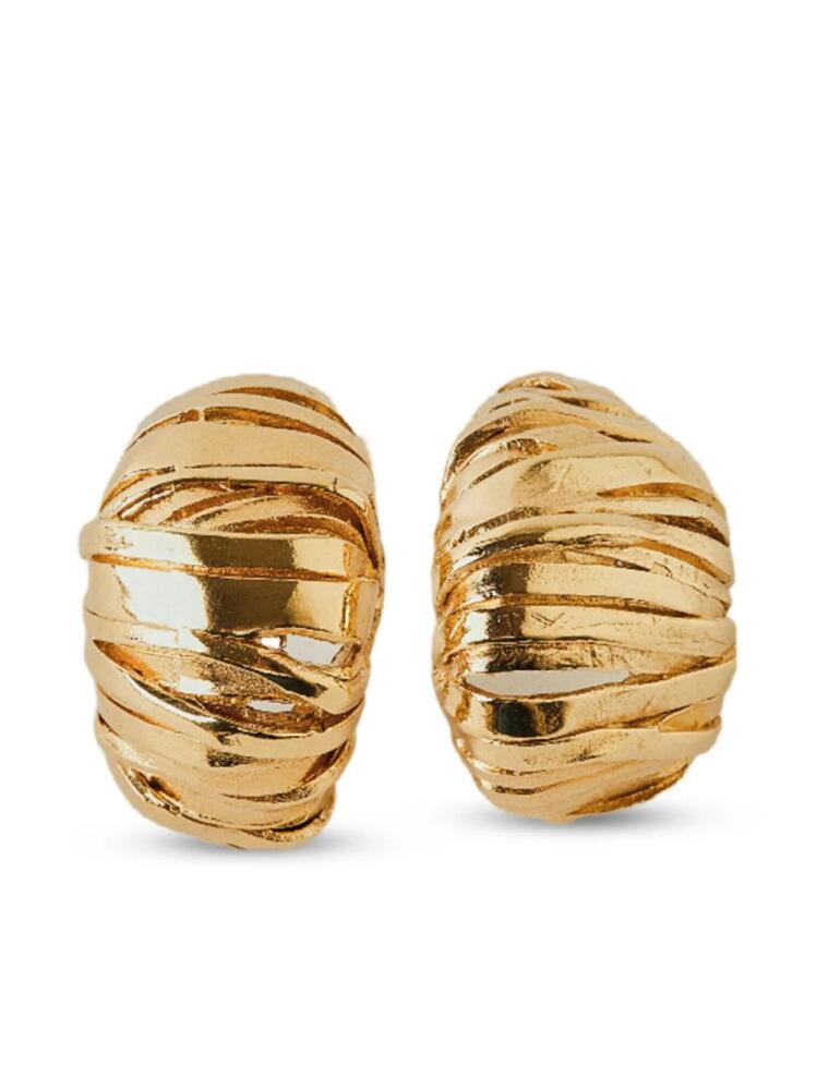 Paola Sighinolfi Blass chunky textured earrings - Gold Cover