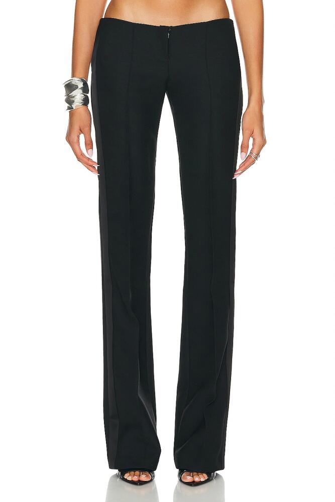 LaQuan Smith Low Rise Tuxedo Trouser in Black Cover