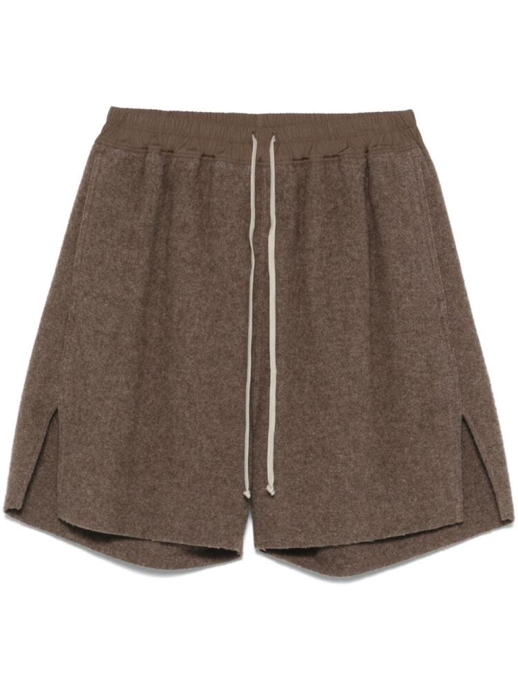 Rick Owens mélange-effect shorts - Brown Cover