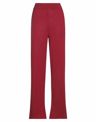 Soallure Woman Pants Red Wool, Acrylic Cover