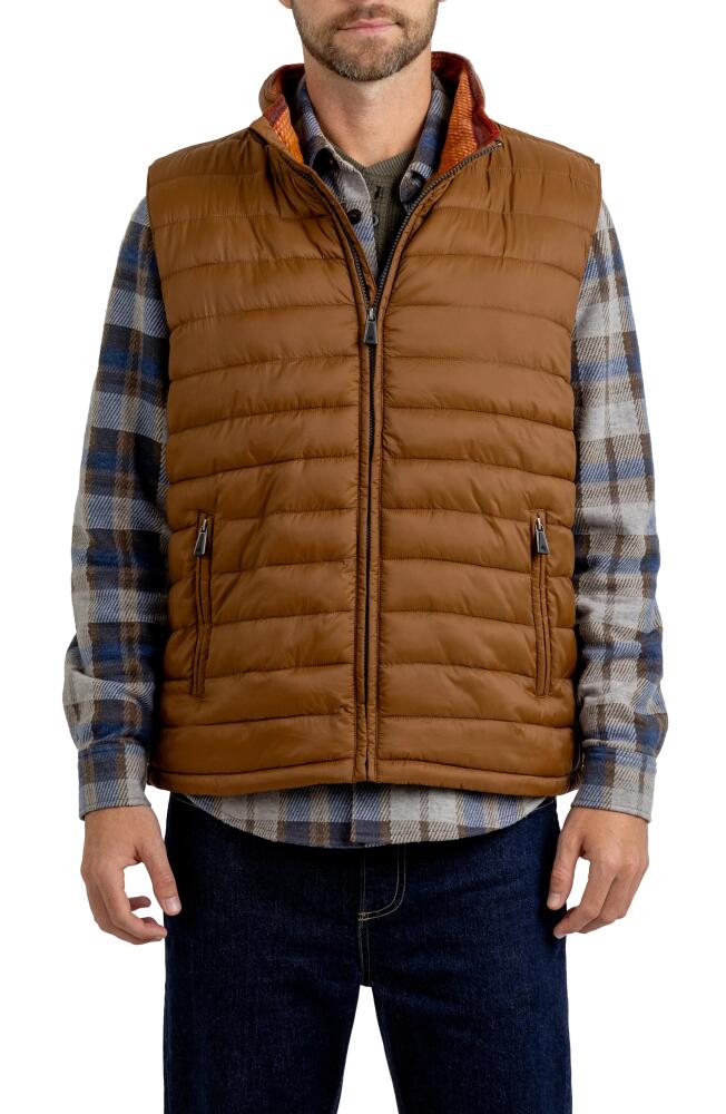 Rainforest Water Resistant Quilted Vest in Toffee Dusk Cover