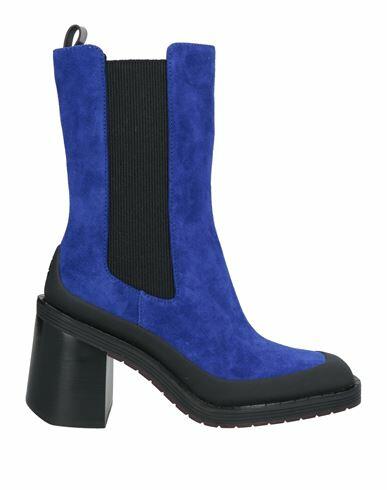 Tory Burch Woman Ankle boots Bright blue Leather Cover