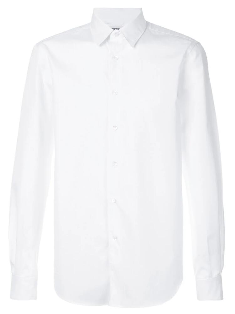 ASPESI pointed collar cotton shirt - White Cover