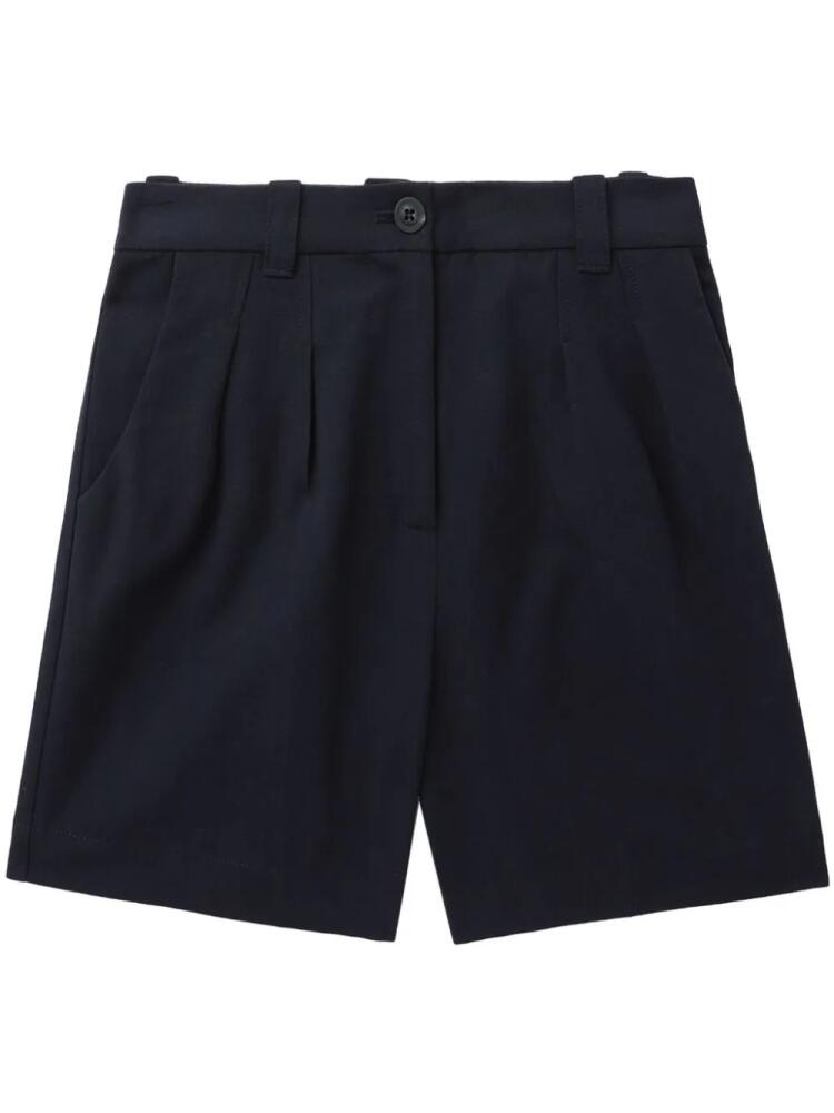 A.P.C. Nola pleated mini shorts - Blue Cover