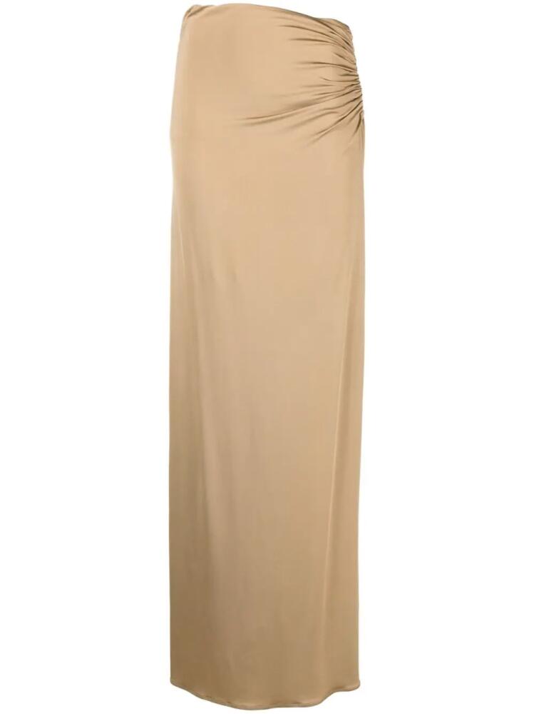 Magda Butrym cut-out-detail maxi skirt - Neutrals Cover