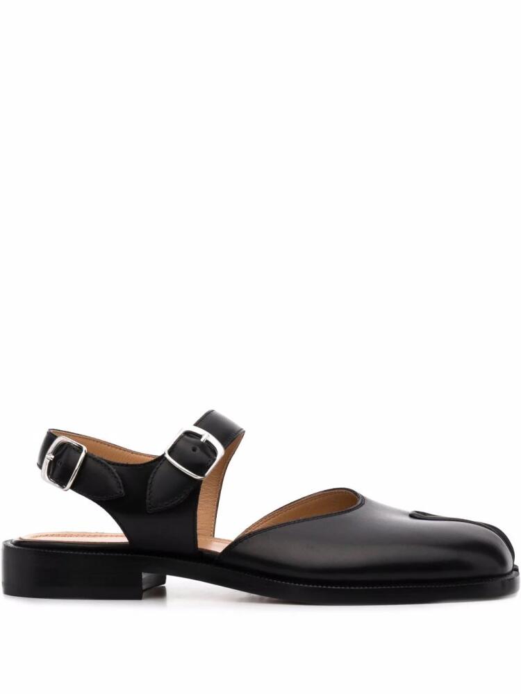 Maison Margiela Tabi leather sandals - Black Cover