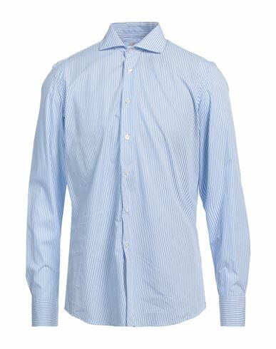 Bagutta Man Shirt Light blue Size 16 ½ Cotton Cover