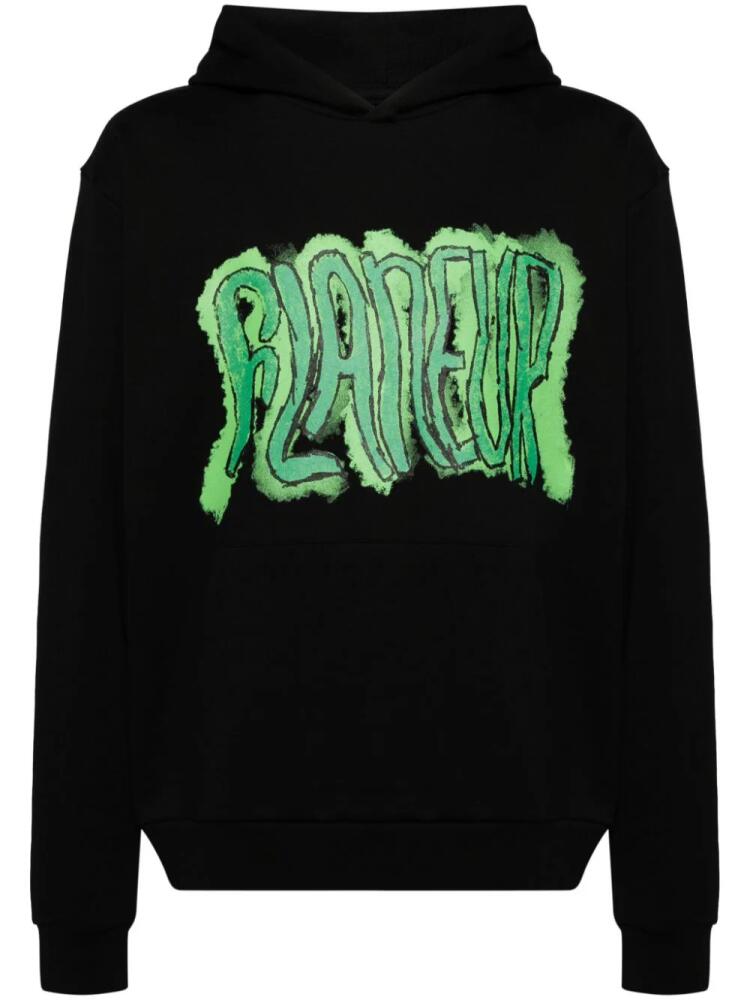 FLÂNEUR artist hoodie - Black Cover