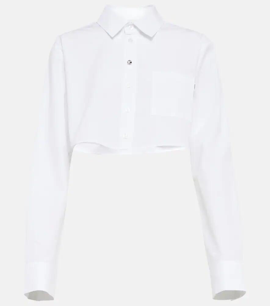 Coperni Cropped cotton shirt Cover