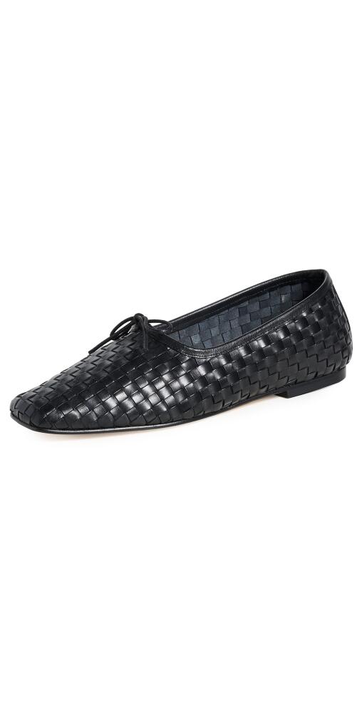 Freda Salvador Jada Flats Black Closed Woven Calf Cover