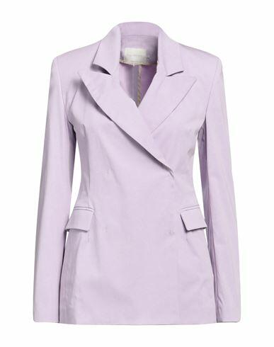 L' Autre Chose Woman Blazer Light purple Cotton, Polyamide, Elastane Cover