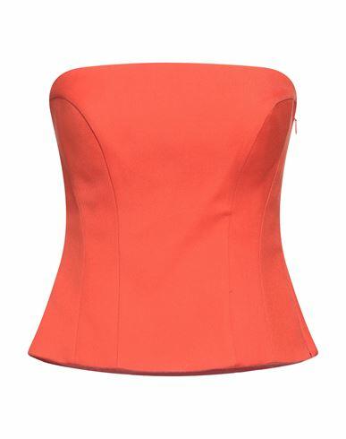 Rochas Woman Top Orange Virgin Wool Cover