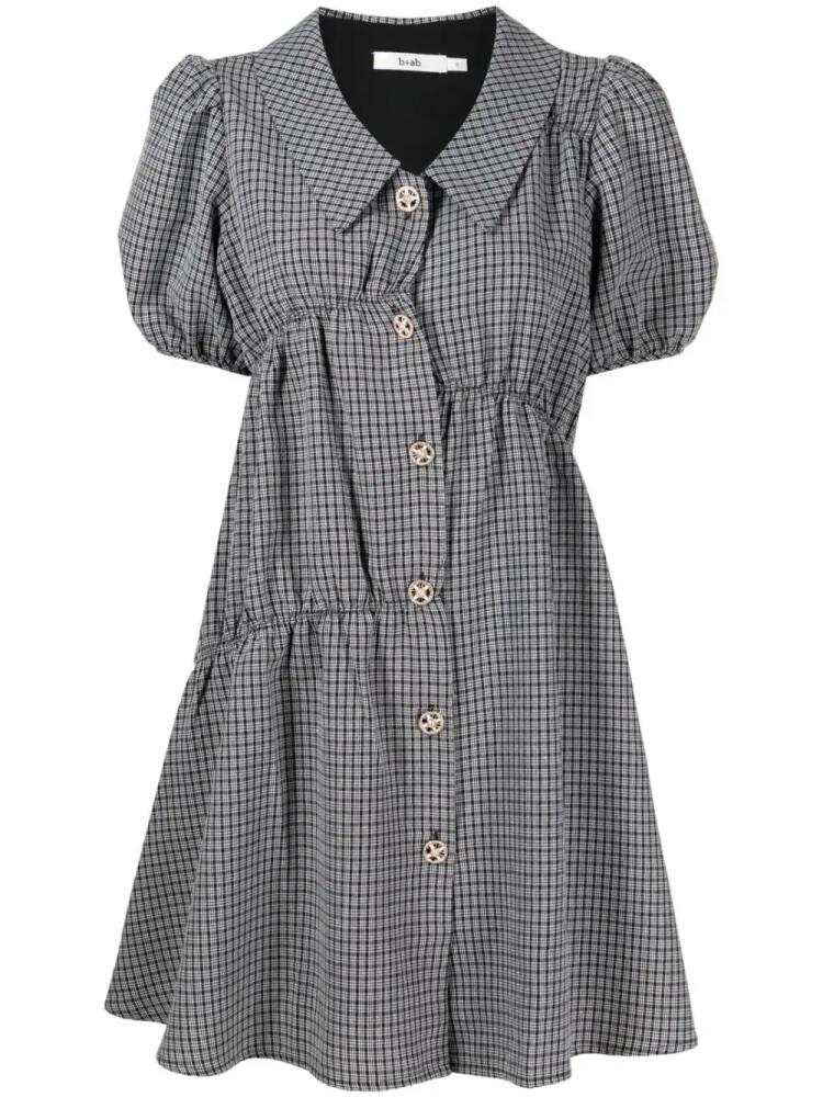 b+ab checked mini polo dress - Black Cover