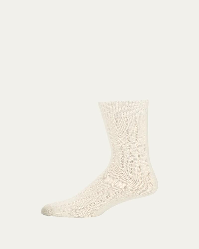 Neiman Marcus Cashmere Ribbed Socks Cover