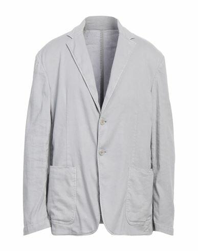 Dondup Man Blazer Grey Linen, Lyocell, Elastane Cover