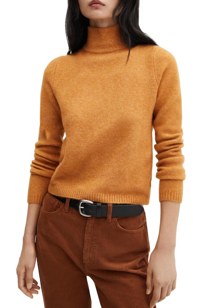 MANGO Turtleneck Sweater in Caramel Cover