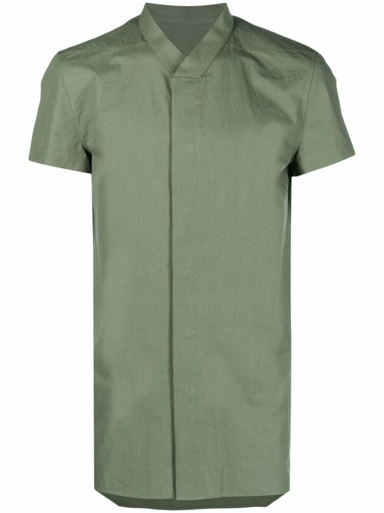 Rick Owens short-sleeved golf shirt - Green Cover