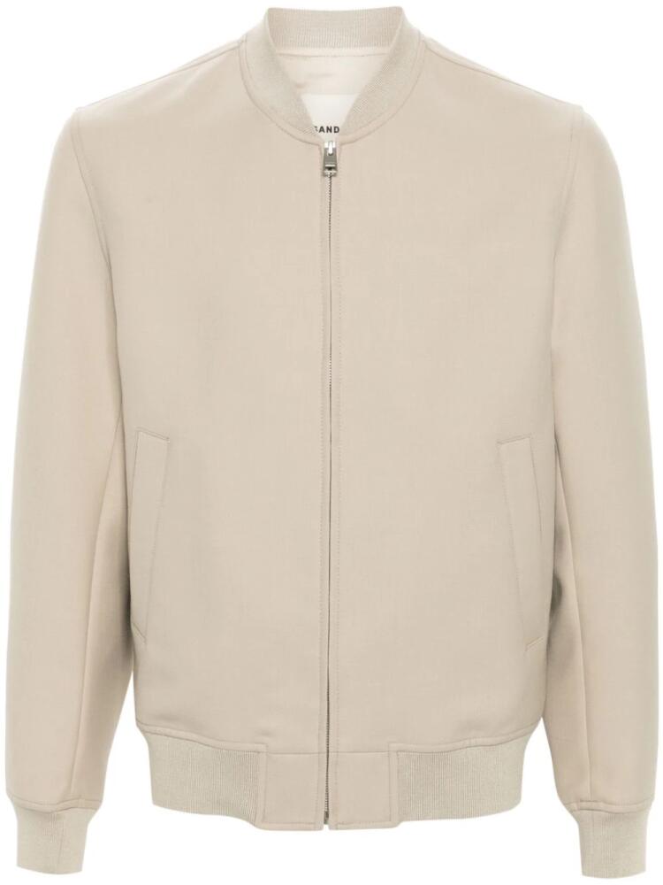 SANDRO zip-up bomber jacket - Neutrals Cover