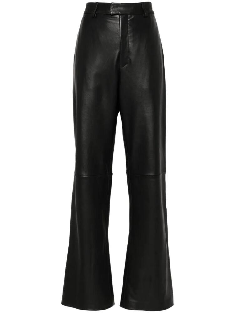 ARMARIUM leather flared trousers - Black Cover