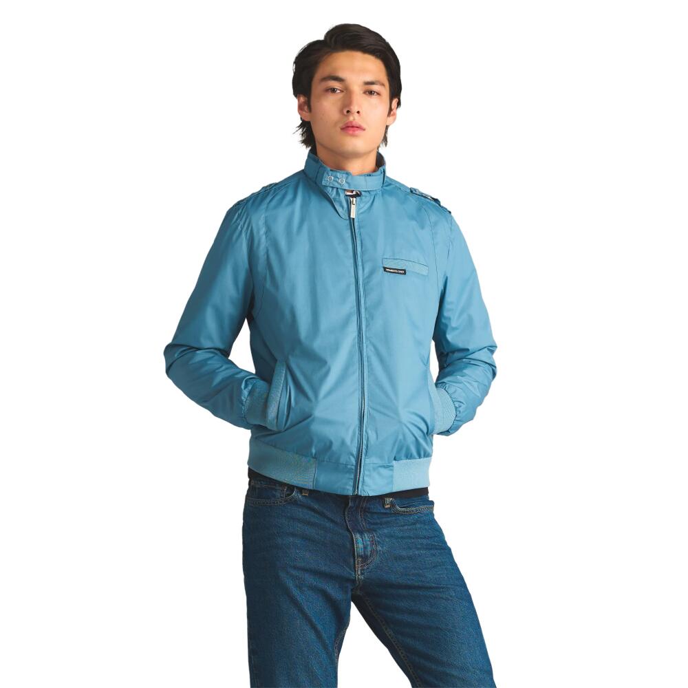 Members Only Classic Iconic Racer Jacket in Slate Cover