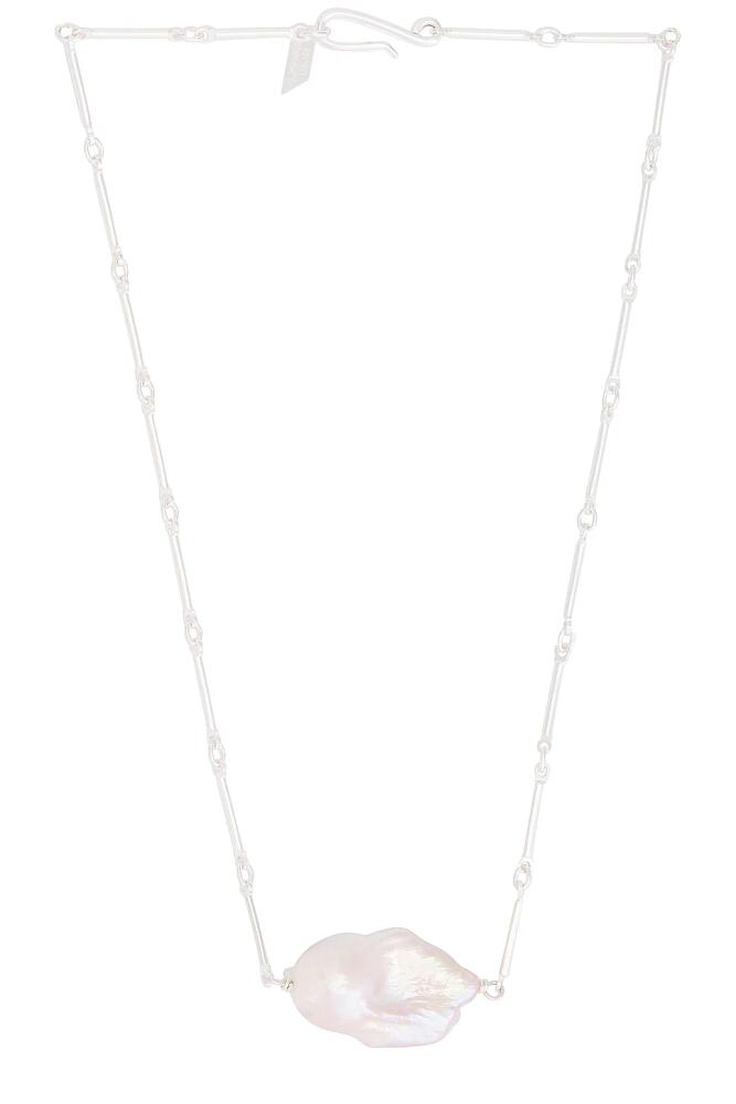 Loren Stewart Kinship Pearl Necklace in Metallic Silver Cover