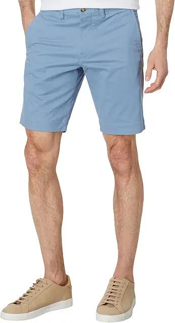 Polo Ralph Lauren 9.5-Inch Stretch Slim Fit Chino Shorts (Channel Blue) Men's Shorts Cover